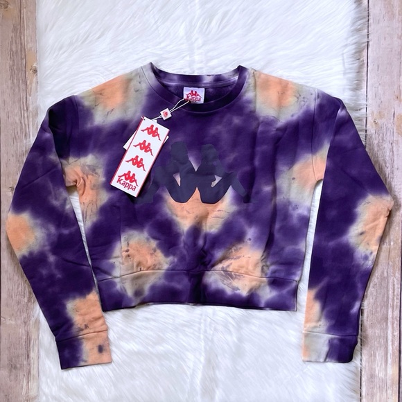 Kappa Active Tie Dye Galz Cropped Sweatshirt - Picture 4 of 7
